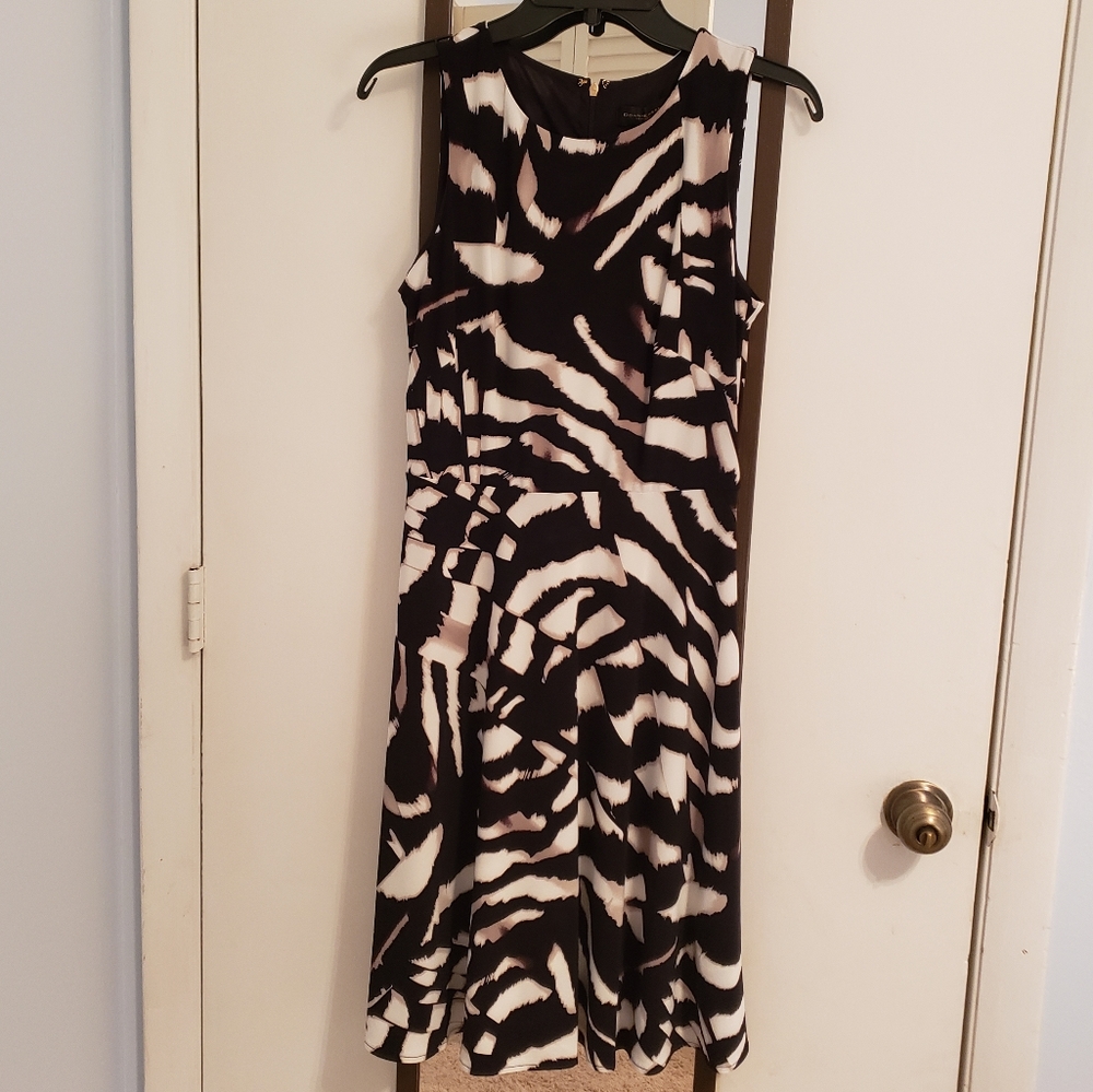 Donna Karan Animal Print Sheath Dress